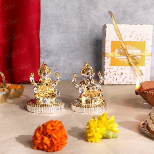 Svastika Ganesh Lakshmi Murti Set
