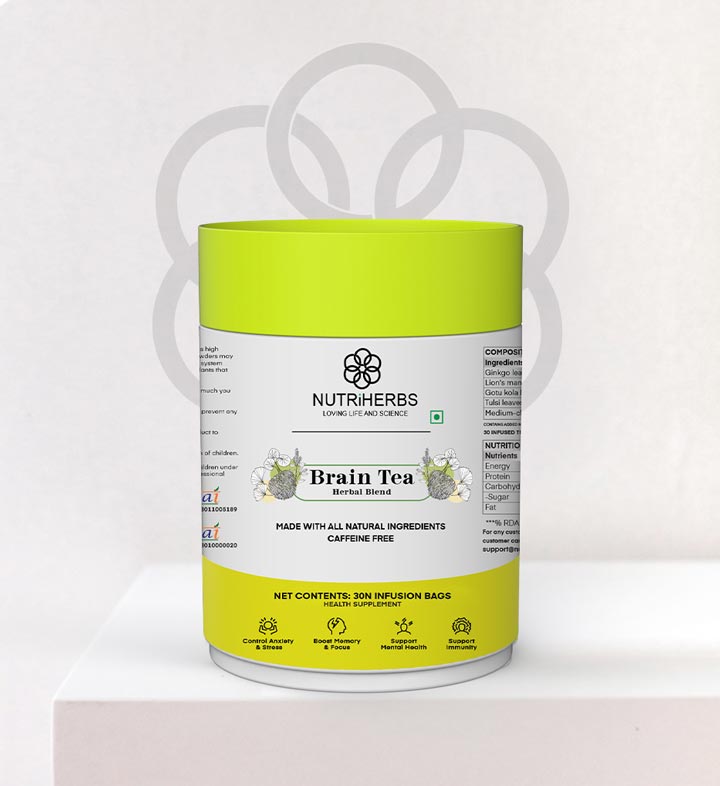 Nutriherbs Brain Tea (Infusion Bags) - 30 bags