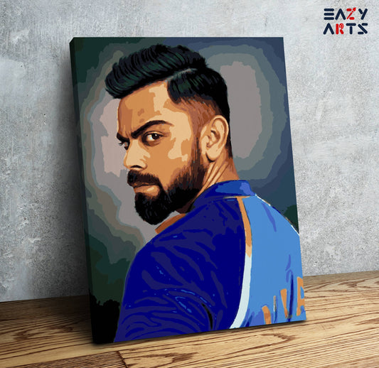 Virat Kohli Closeup Paint By Numbers kit