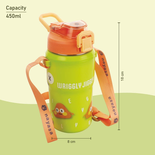 Nayasa Duo-Sip 450ml Kids Water Bottle | Dual Drinking Options