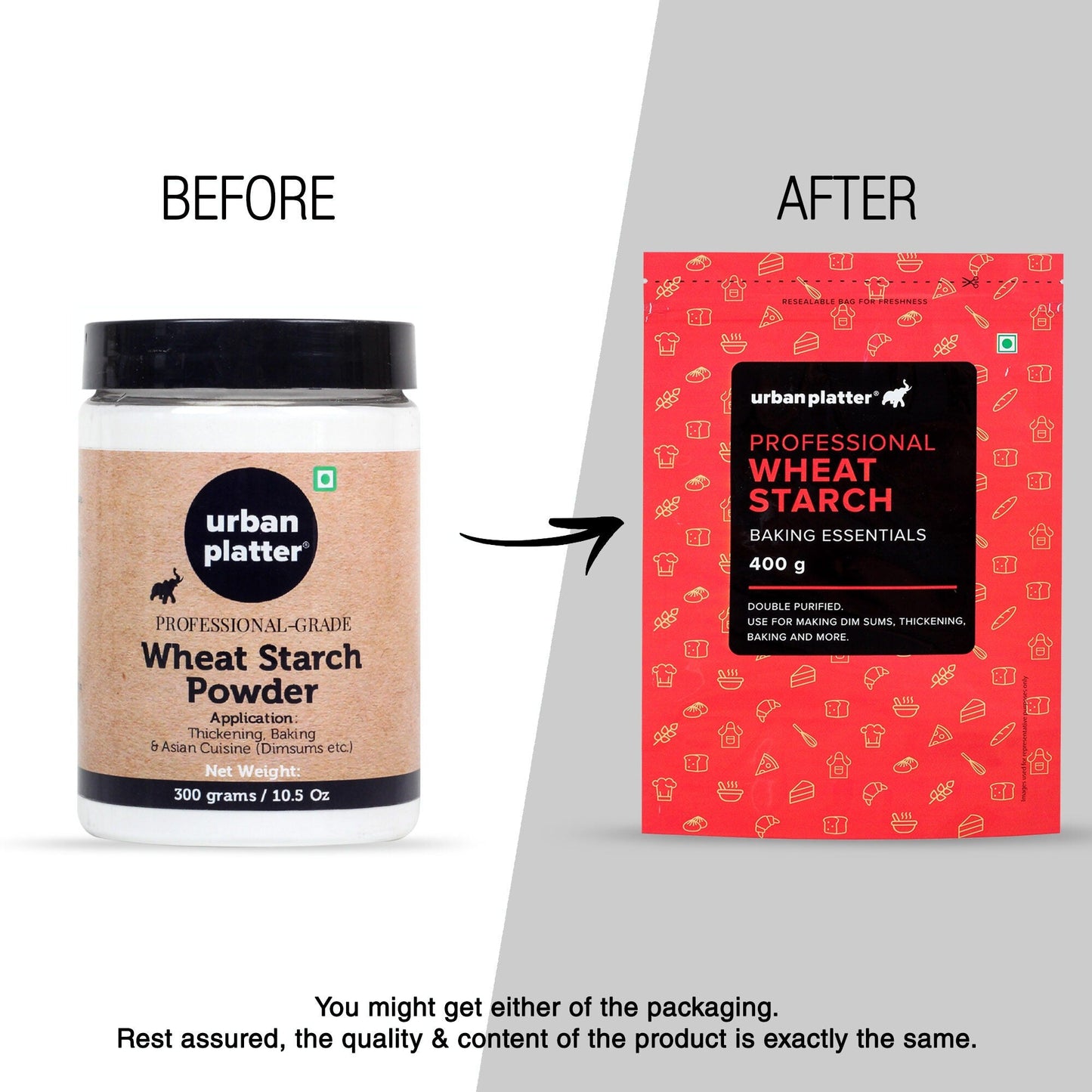 Urban Platter Wheat Starch Powder - 400 gms