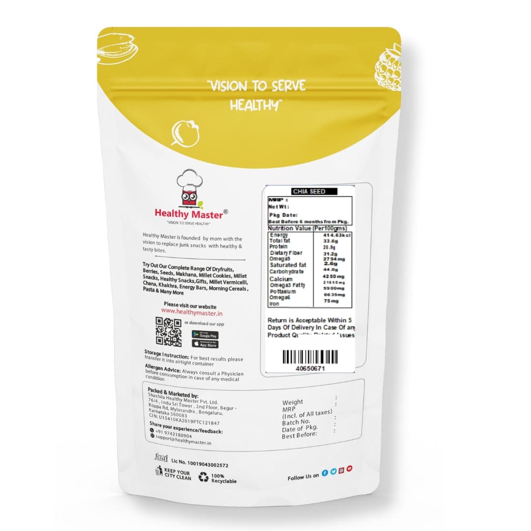 Chia Seeds - Rich in Fiber