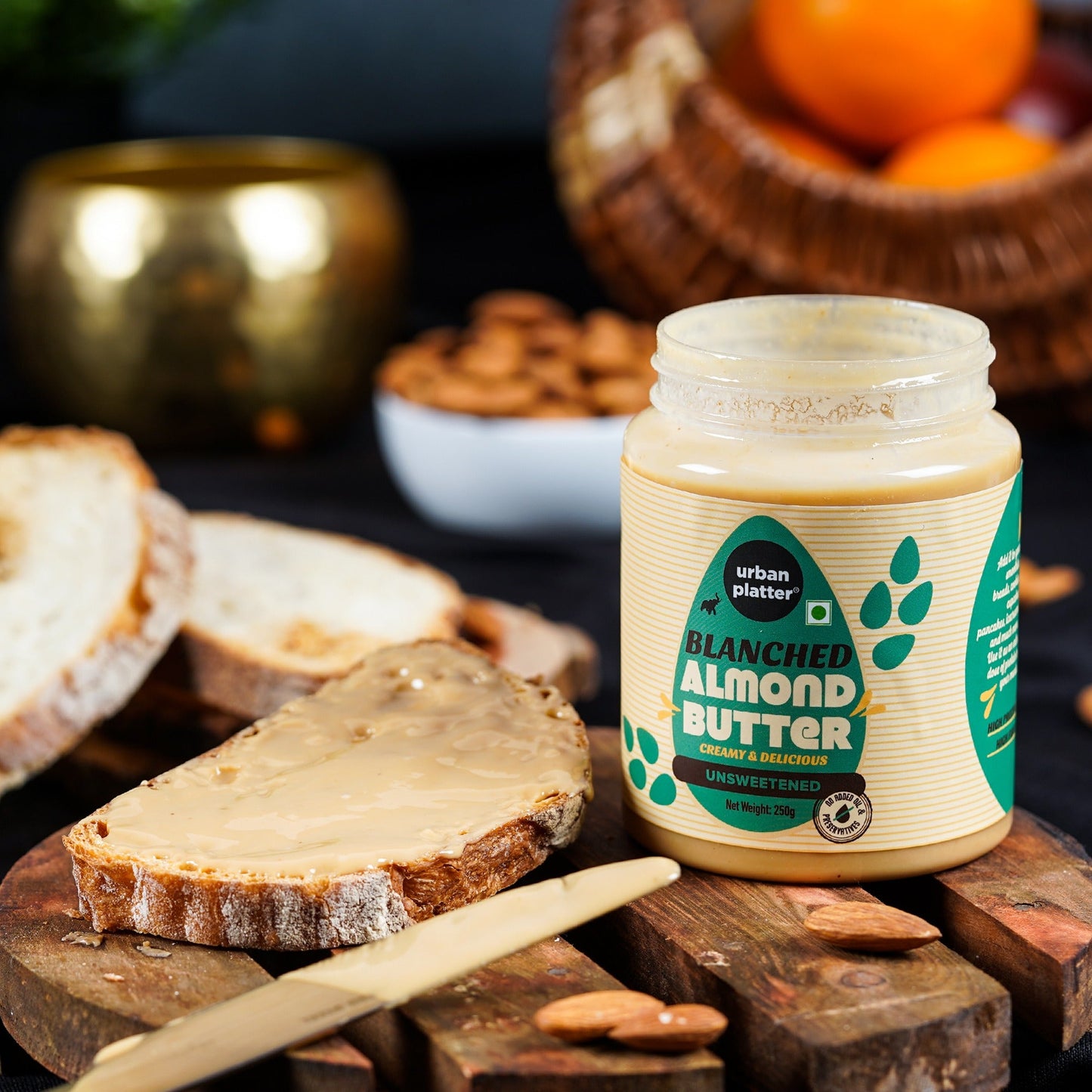 Urban Platter Blanched Almond Butter - 250 gms