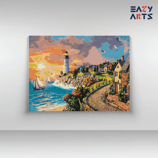 City on The Beach Paint By Numbers kit