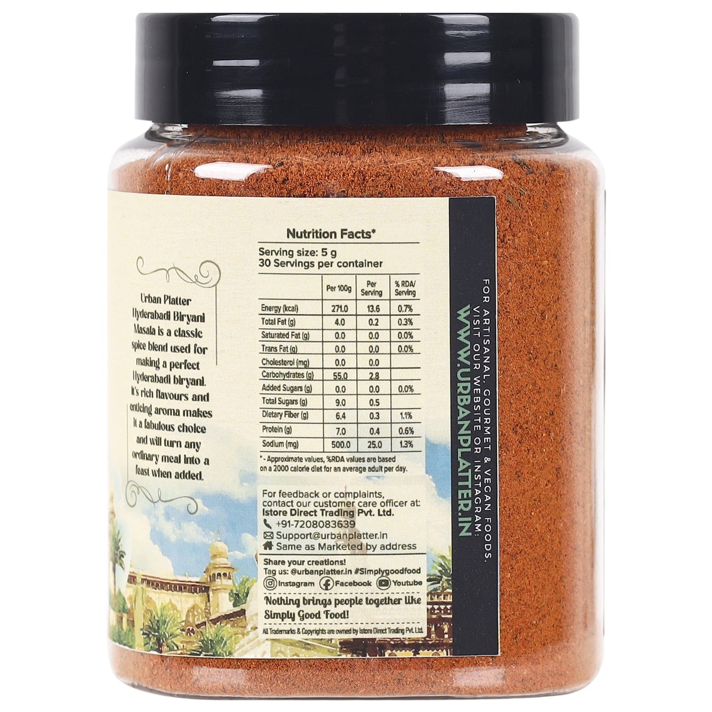 Urban Platter Hyderabadi Biryani Masala - 150 gms