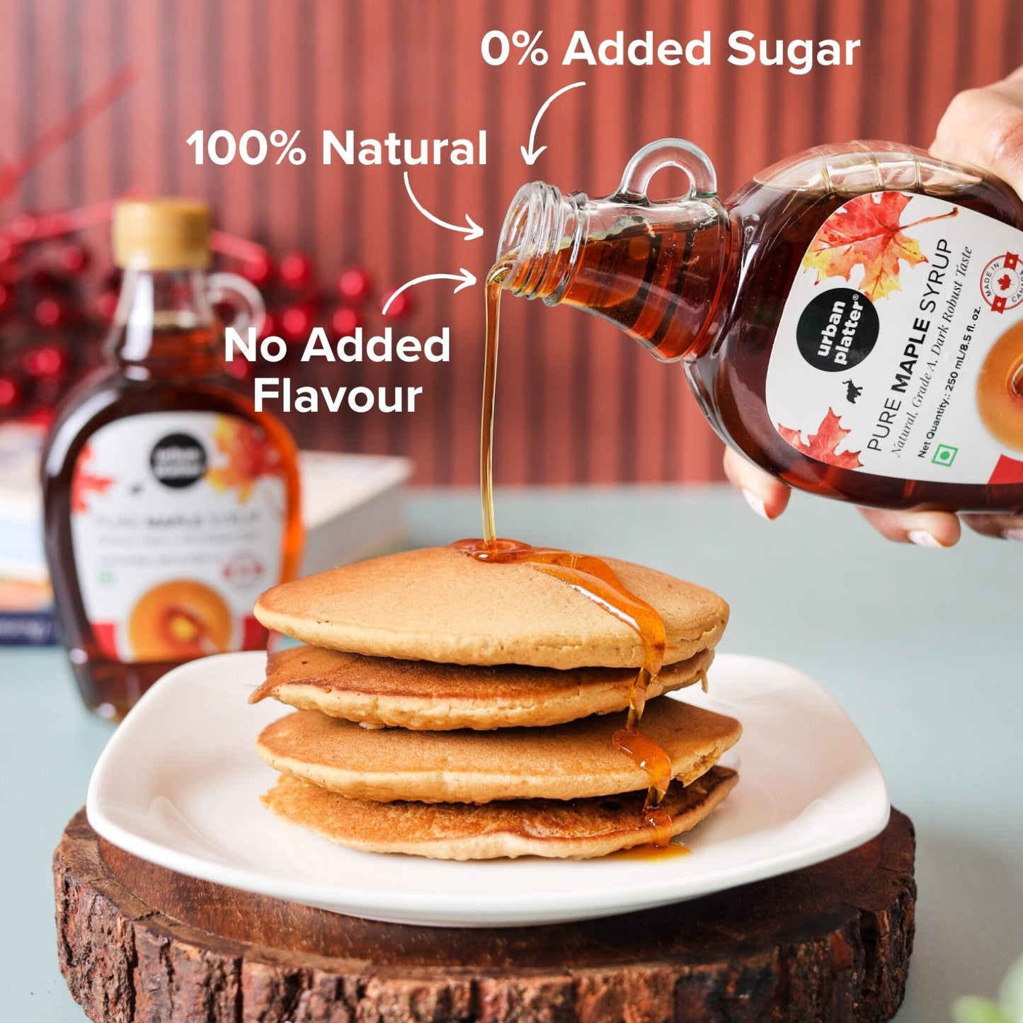 Urban Platter Pure Maple Syrup - 250 ml
