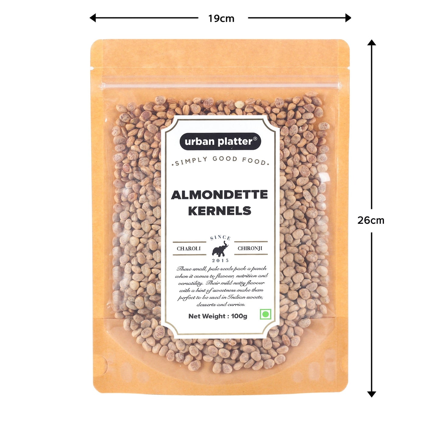 Urban Platter Almondette Kernels (Charoli or Chironji) - 100 gms