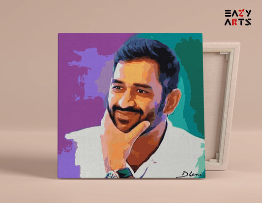 MS Dhoni Smiling Paint By Numbers kit