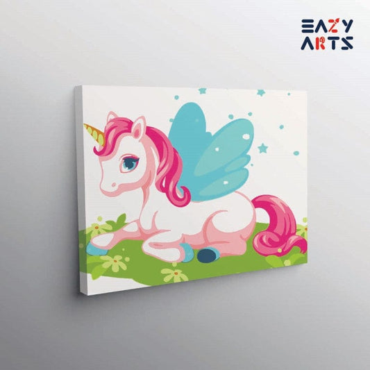Pink Unicorn Paint By Numbers Kit For Kids