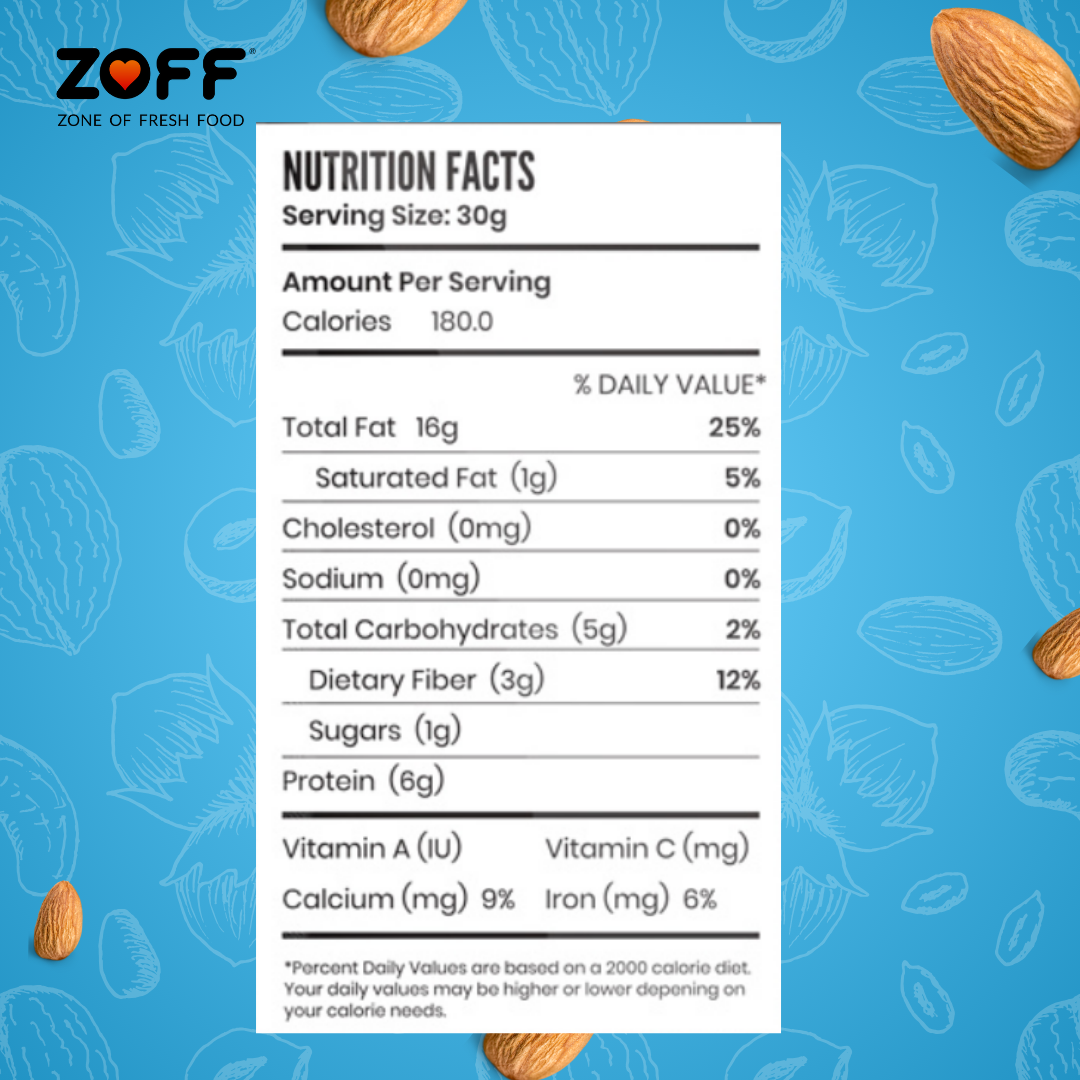 Zoff Almonds | Premium Almond (Non Parell)