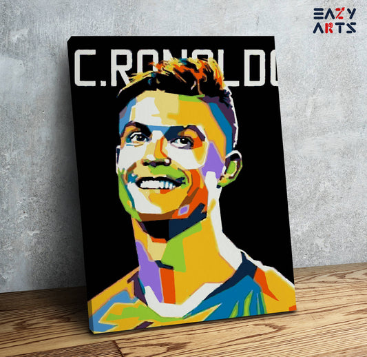Cristiano Ronaldo Abstract Paint By Numbers kit