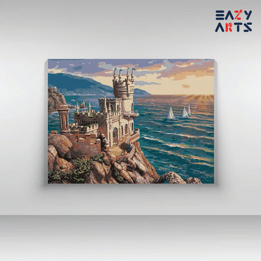 Castle on The Beach Paint By Numbers kit