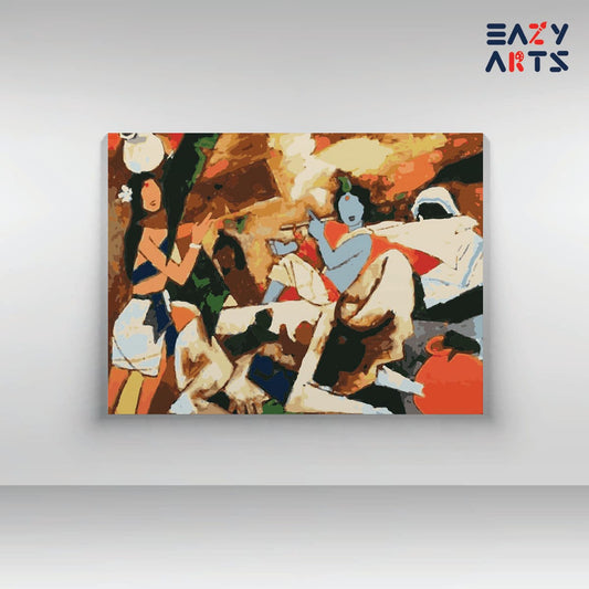 Krishna by MF Husain Paint By Numbers kit