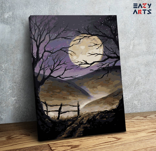 Beautiful Moon Paint By Numbers kit