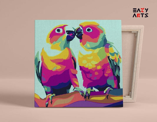 Parrots Paint By Numbers Kit For Kids