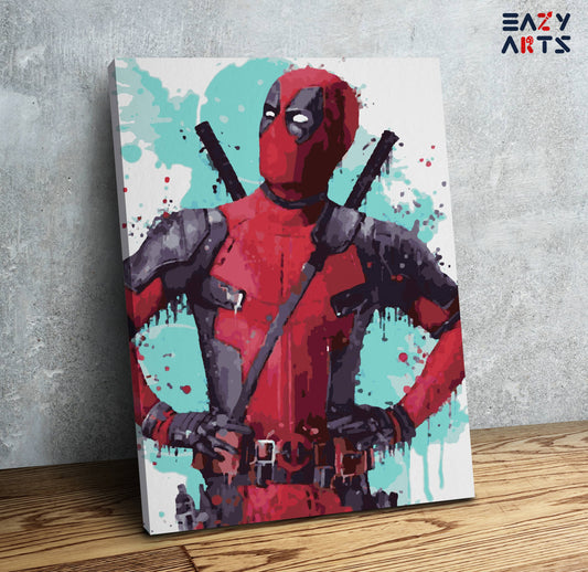 Dead Pool Paint By Numbers kit