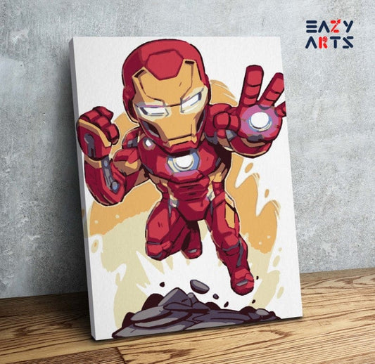 Ironman Flying Paint By Numbers Kit For Kids
