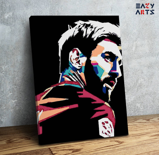 Messi Abstract Paint By Numbers kit