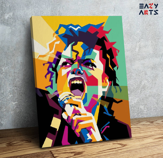 Michael Jackson Singing Abstract Paint By Numbers kit
