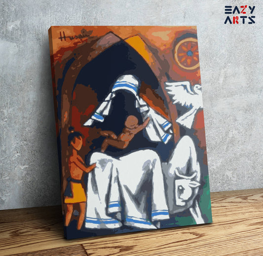 Mother Teressa by MF Husain Paint By Numbers kit