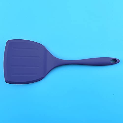 P-Plus International 2 Pieces Silicone Pancakes Shovel Wide Spatula Turner Nonstick Dark Blue