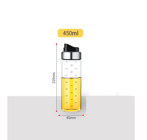 Spatlus Auto Flip Olive Oil Dispenser Bottle Dispensing Bottles With Automatic Cap 450ml Pack of 2