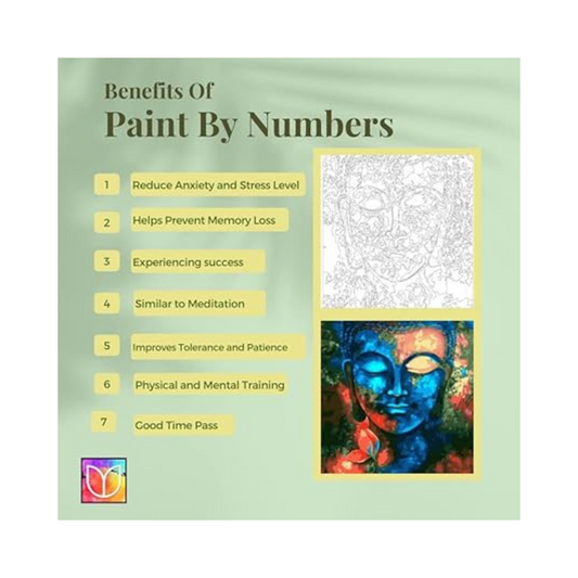 Tulip N Turtle Wild Roses Diy Acrylic Paint by Number Kit for Adults Kids Beginner Number Painting Kit for Adults