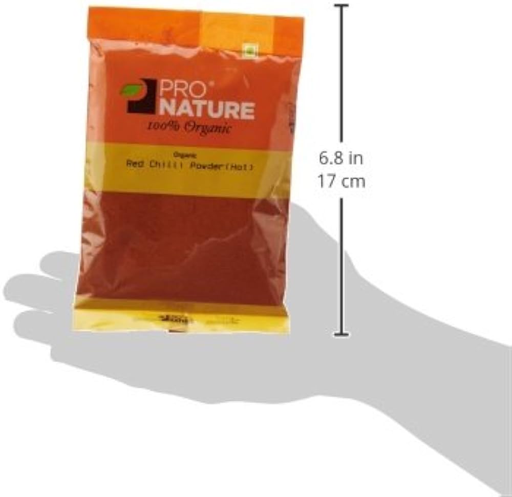 Pro Nature 100% Organic Red Chilli Powder - 100 G