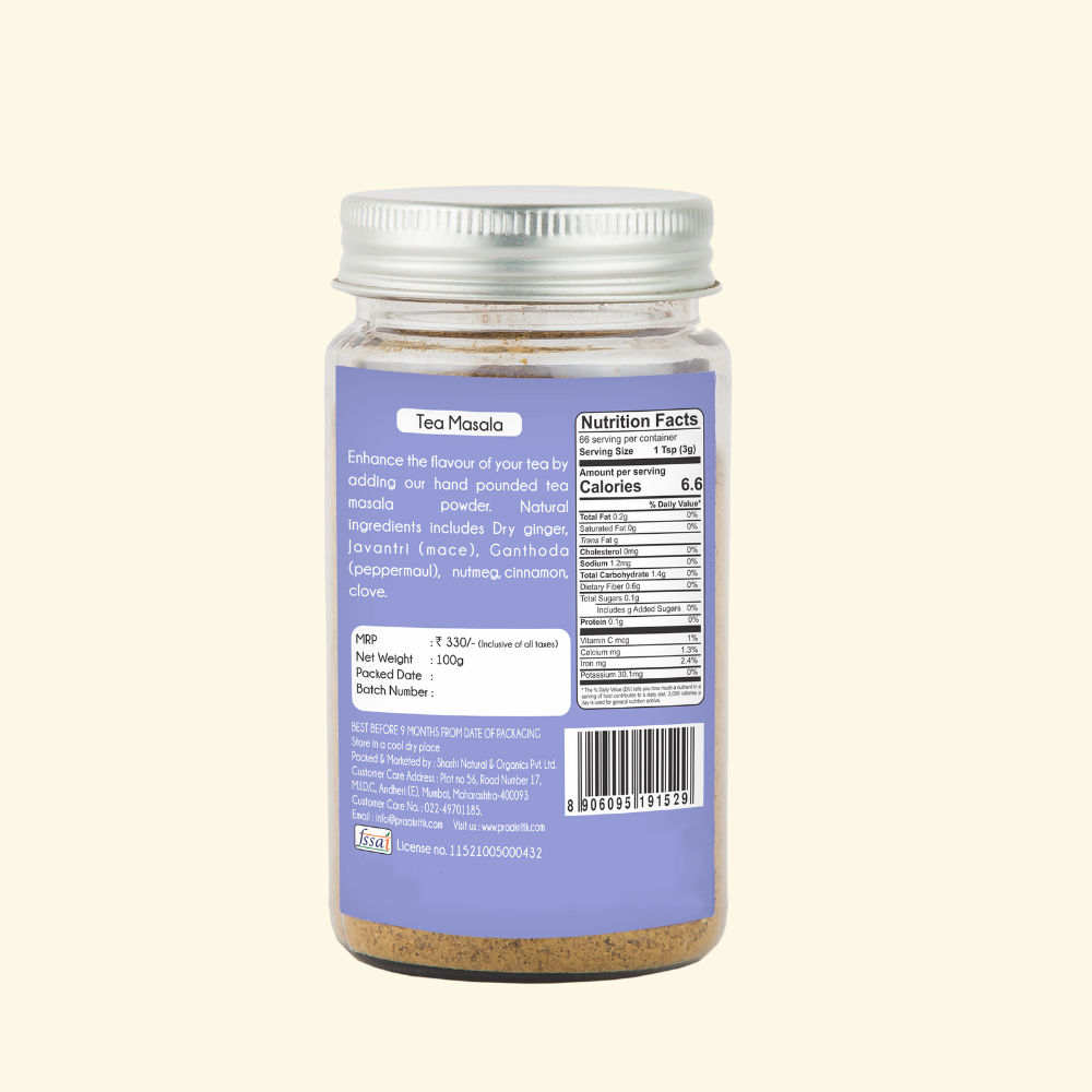 Tea Masala 100g - Natural