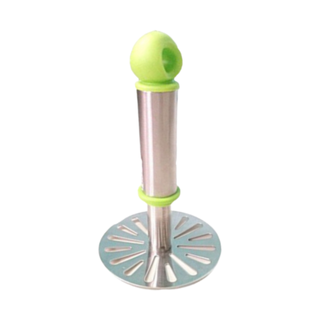 Ganesh Stainless Steel Potato Crusher Vegetable Smasher Pav Bhaji Masher with Handle