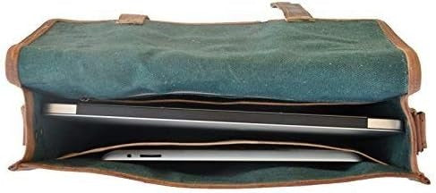 Craftshades – 11*15 Inch | Single Pocket Handcrafted Vintage Goat Leather Laptop Bag Leather Bag | 100% Genuine Leather