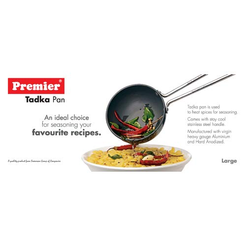 Premier Hard Anodised Tadka Pan Large Code-109011 - 318 gms