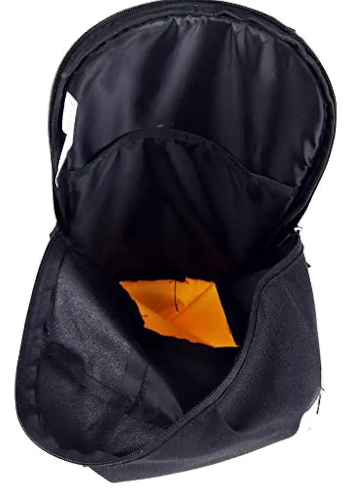 Astrid Canvas Girls Backpack Medium Size Colour Black & Yellow