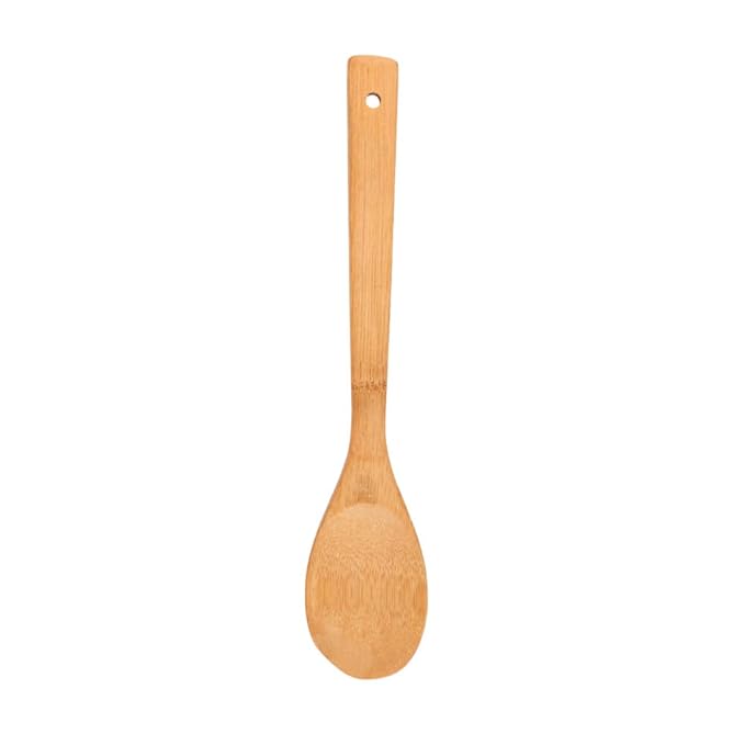 Fackelmann Solid Spoon Bamboo 30 cm Sustainable Natural Wood