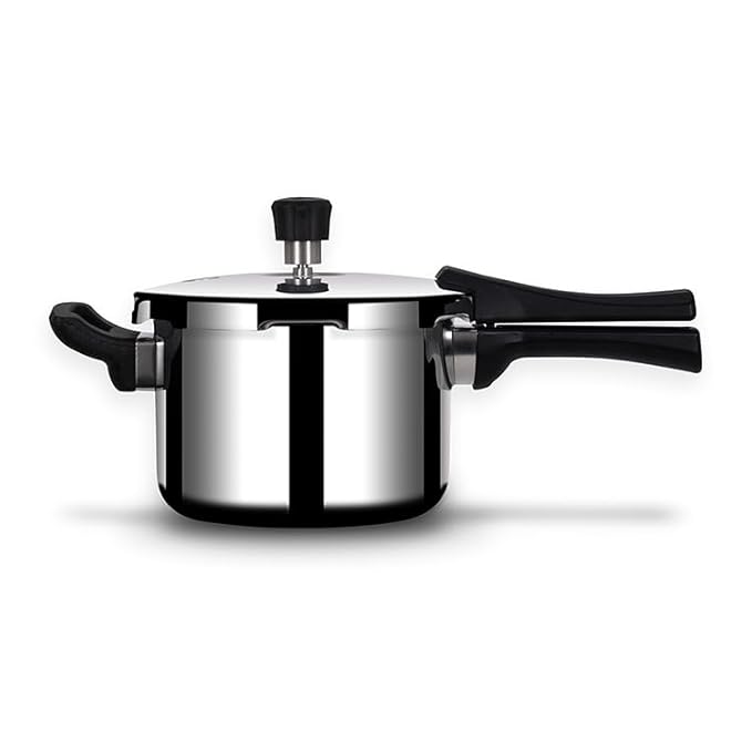 Arttdinox Stellar Stainless Steel Triply 3 Ltr Mirror Finish Pressure Cooker With Gasket