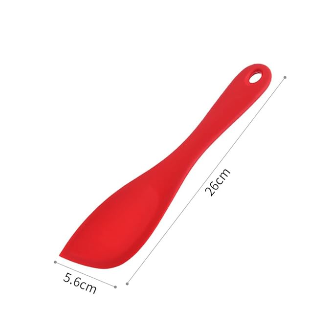 P-Plus International Silicone Spatulas Set Heat Resistant Flexible Spatula 26 cm Red