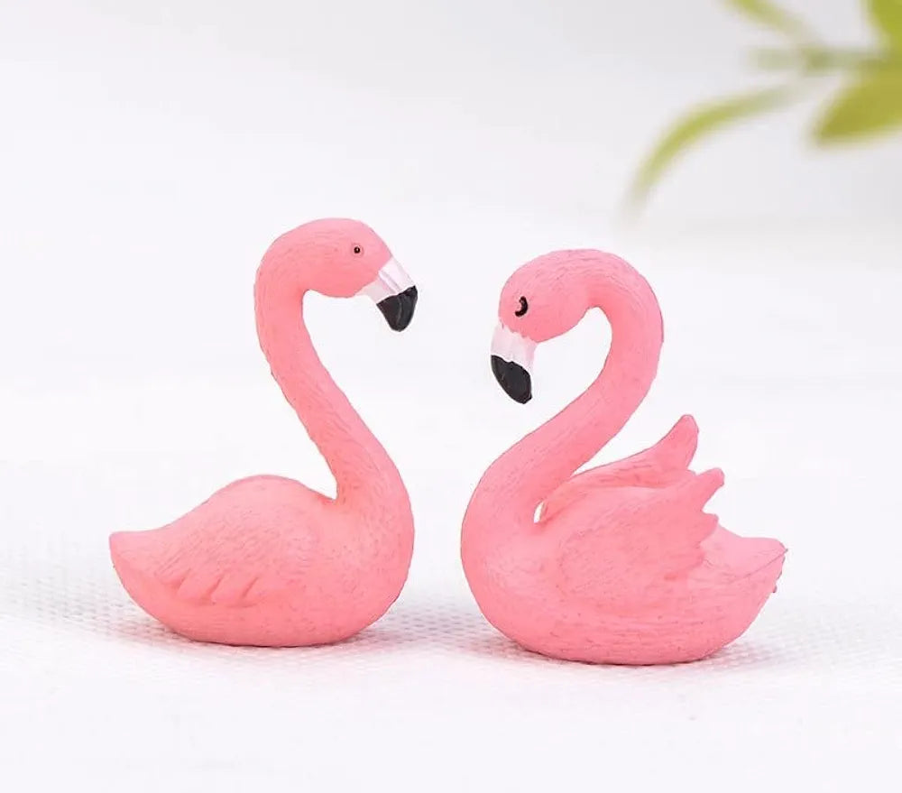 Satyam Kraft Resin 1 Set Swan Figurines Decorative Showpiece