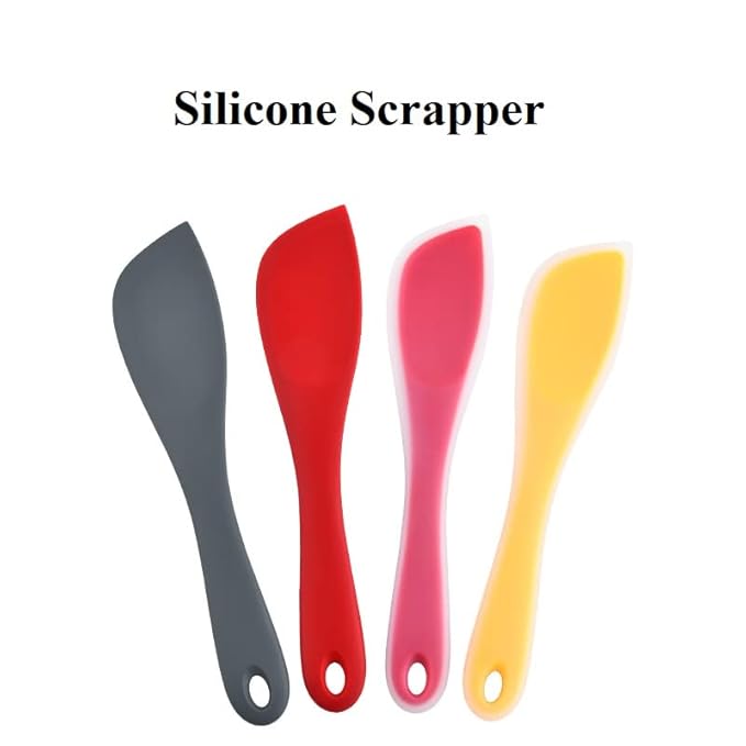 P-Plus International Silicone Spatulas Set Heat Resistant Flexible Spatula 26 cm Yellow