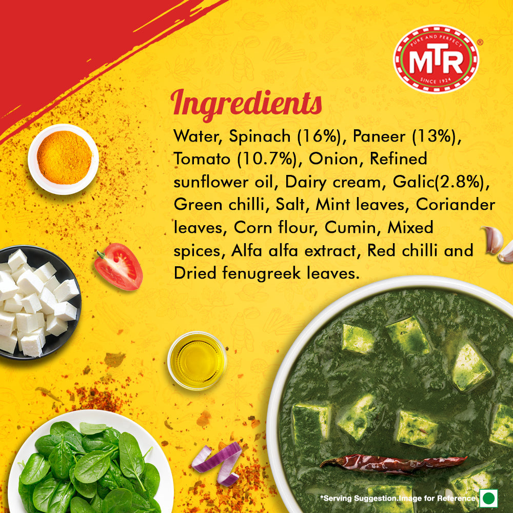 MTR Ready to Eat Palak Paneer 300 g