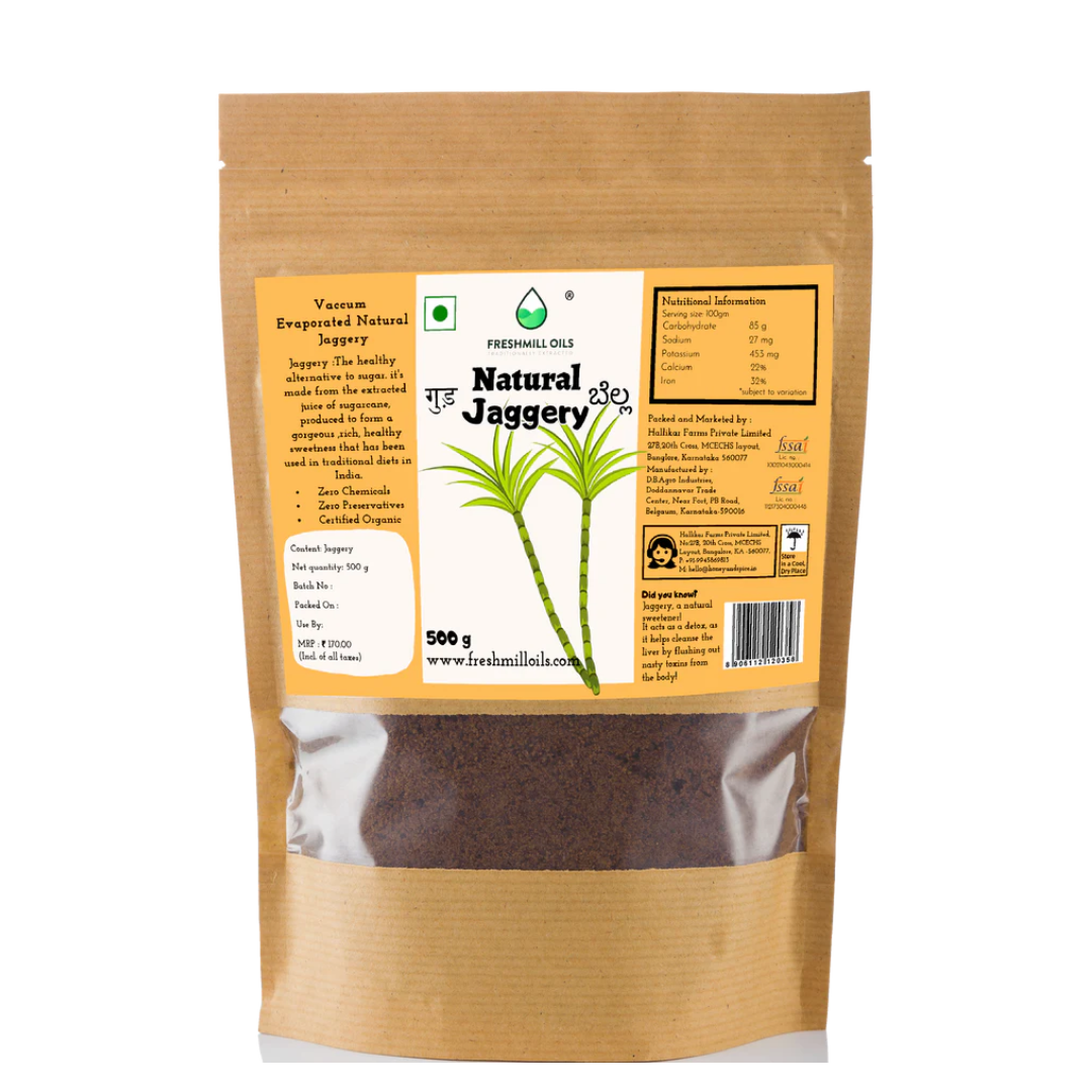 Natural Jaggery (Unrefined cane sugar)