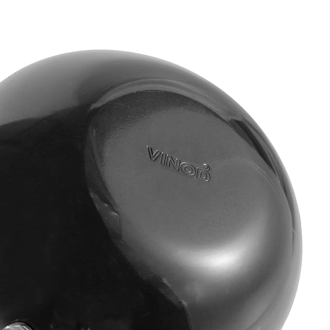 Vinod Black Pearl Hard Anodised Tadka Pan - Large | 3.25mm Thickness | Natural Stick Resistant