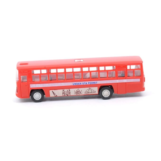 Centy Toys Plastic Pull Back City Bus 1 Pull Back Bus Yellow All