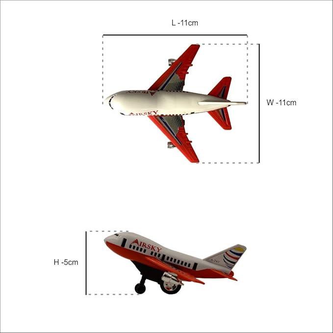 Centy Toys Plastic Mini Jet A-747 Multicolour
