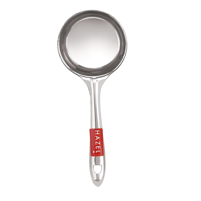 Hazel Stainless Steel Round Dosa Ladle Laddle Spoodle Spoon 8 cm Dia