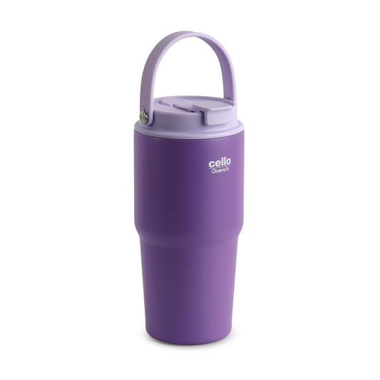Cello Quench 600 On-the-Go Stainless Steel Sipper Tumbler with Straw 600ml
