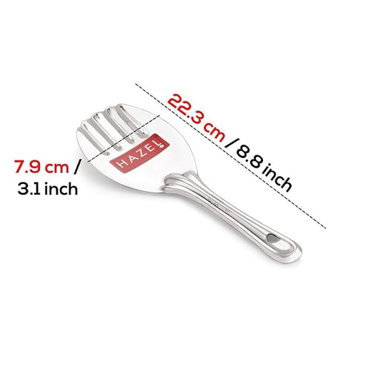 Hazel Stainless Steel Rice Panja Paddle Scooper Spatula Server Kitchen Utensils