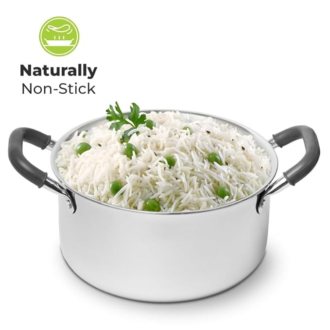 Allo CookSafe TriPly Stainless Steel Casserole Saucepot Stockpot Non Stick 18cm 2.3 Litre