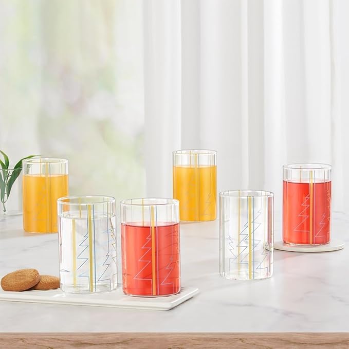 Borosil Artisan Sintra 295 ml 6 Pieces Set Transparent Drinking Glass