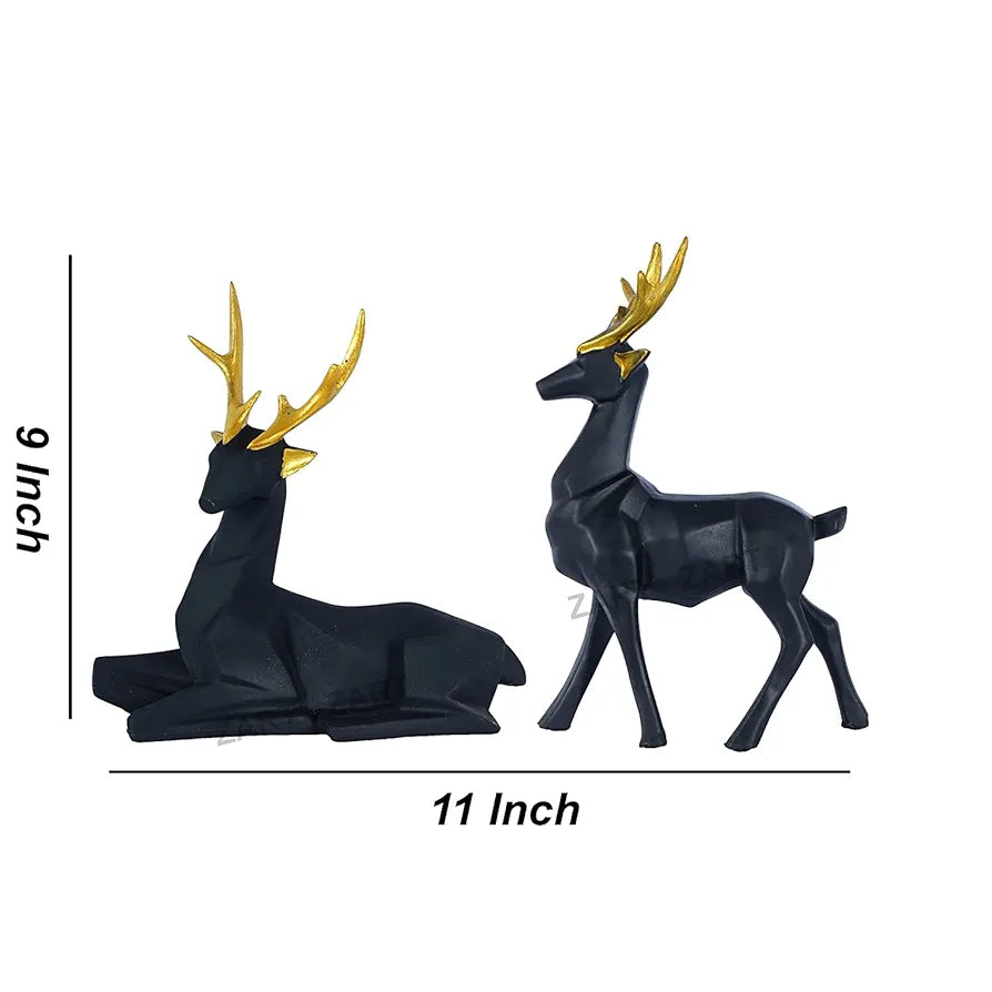 Zart Resin Deer/Hiran Showpiece for Home Decor & Office Decor