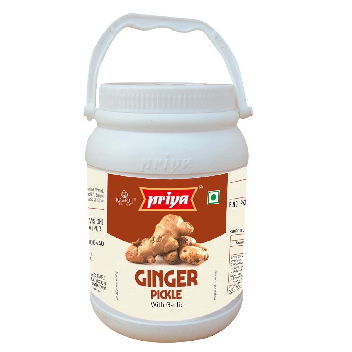 Priya South Indian Ginger Pickle With Garlic